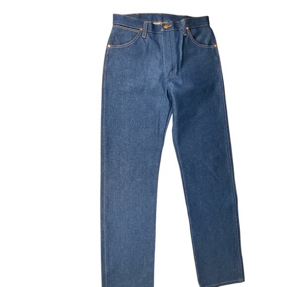 Wrangler NWOT Western Heavy Duty Jeans 32x34 Made To Last 100% Cotton Dark Blue - Picture 5 of 13